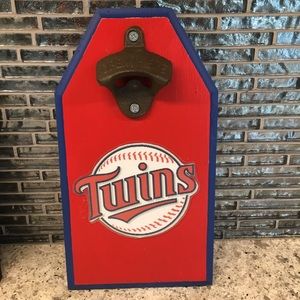 Minnesota Twins Wall Bottle Opener